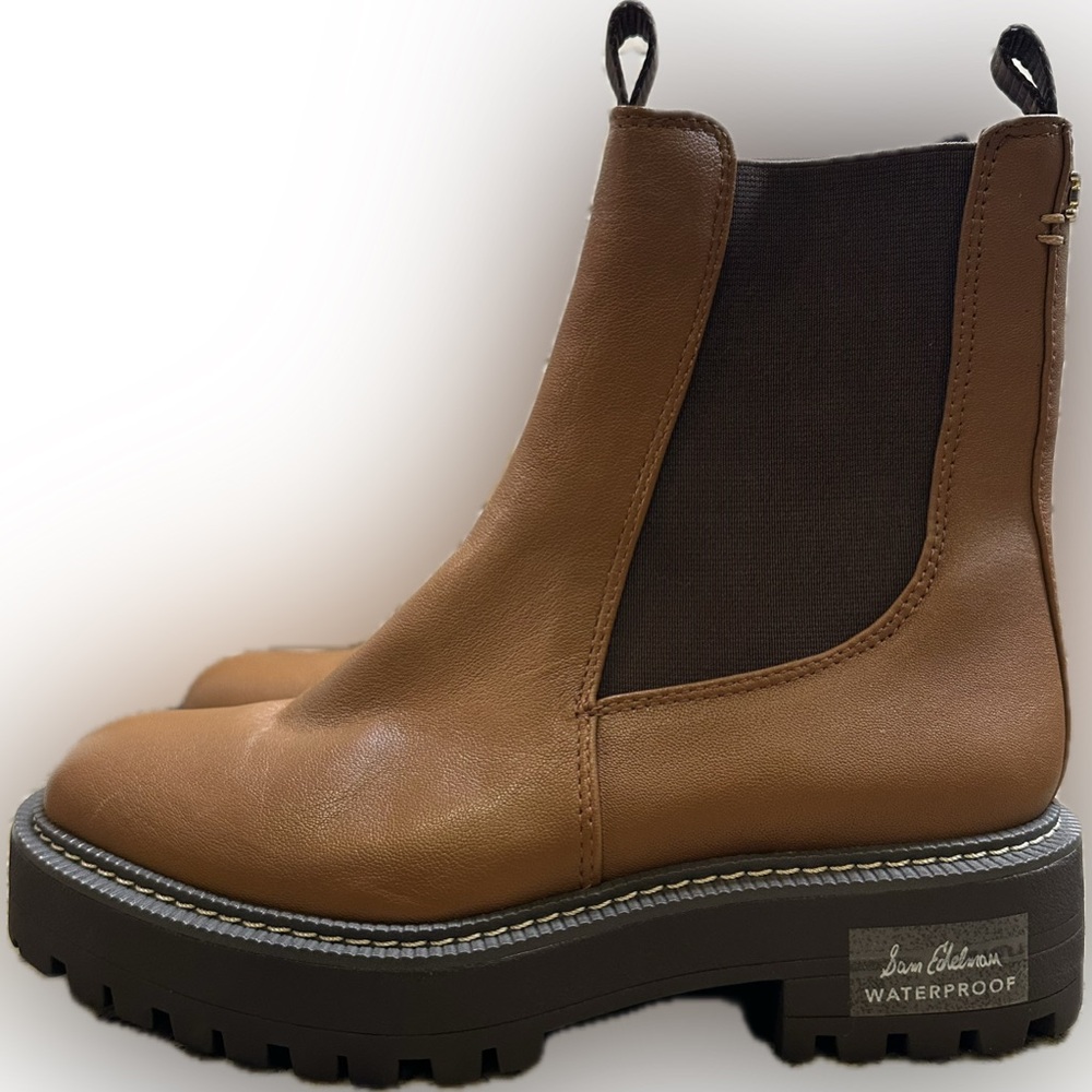 Sam Edelman Brown Laguna Chelsea Boots